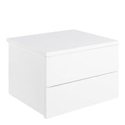 Avignon Bedside Table with 2 Drawers in White 