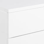 Avignon Bedside Table with 2 Drawers in White 