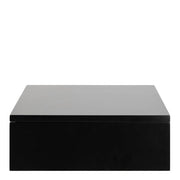 Avignon Square Bedside Table with 1 Drawer in Black 