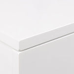 Avignon Square Bedside Table with 1 Drawer in White 