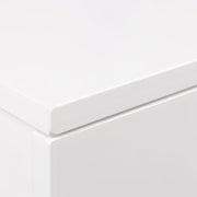 Avignon Square Bedside Table with 1 Drawer in White 