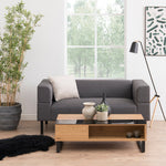 Azalea Lift Up Coffee Table in Black & Oak 