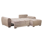 Azzuro Mocha Universal Corner Sofabed with Storage