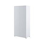Bed Concept BC-20 Hinged Door Wardrobe 101cm [White Matt] - Front Image