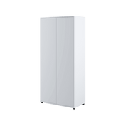 Bed Concept BC-20 Hinged Door Wardrobe 101cm [White Matt] - Front Image
