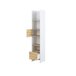Bed Concept BC-23 Tall Storage Cabinet 44cm [White] - Interior Image