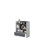 Bed Concept BC-25 Sideboard Cabinet 92cm [Grey] - Interior Image 2