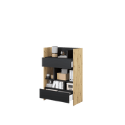 Bed Concept BC-25 Sideboard Cabinet 92cm [Oak] - Interior Image 3