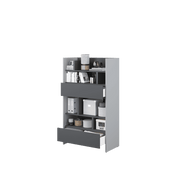 Bed Concept BC-27 Sideboard Cabinet 92cm [Grey] - Interior Image 2