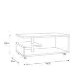 Bailey Coffee Table in Concrete Grey 