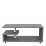 Bailey Coffee Table in Concrete Optic Dark Grey 