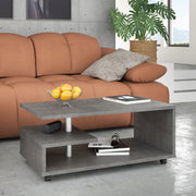 Bailey Coffee Table in Concrete Optic Dark Grey 