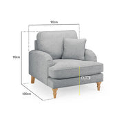 Gray armchair 