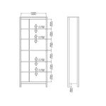 Barcelona Bookcase in Black 