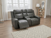 Barcelona Genuine Leather Sofa | Electric Recliner | Grey 2 Seater | 194 CM