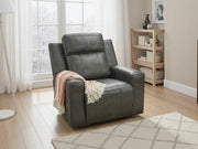 Barcelona Genuine Leather Sofa | Electric Recliner | Grey 1 Seater / Armchair | 100 CM