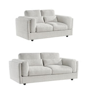 Bari Beige Fabric 3+2 Seater Sofa Set