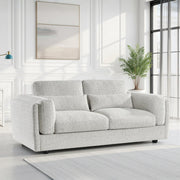 Bari Beige Fabric 3 Seater Sofa