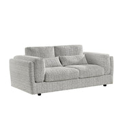 Bari Grey Fabric 3 Seater Sofa