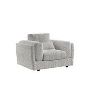 Bari Grey Fabric Armchair