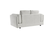 Gray sofa on a white background