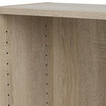 Basic Low Wide Bookcase (2 Shelves) in Oak 