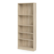 Basic Tall Wide Bookcase (4 Shelves) in Oak 