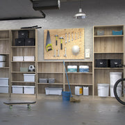 Basic Tall Wide Bookcase (4 Shelves) in Oak 