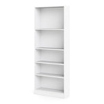 Basic Tall Wide Bookcase (4 Shelves) in White 