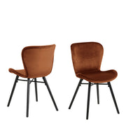 Batilda Dining Chair in Copper Set of 2 