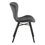 Batilda Dining Chair in Dark Grey Set of 2 