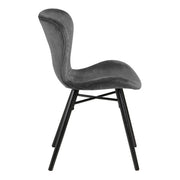 Batilda Dining Chair in Dark Grey Set of 2 