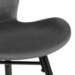 Batilda Dining Chair in Dark Grey Set of 2 