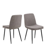 Becca Dining Chair in Light Brown Set of 4 