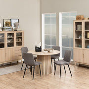 Becca Dining Chair in Light Brown Set of 4 