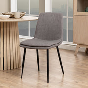 Becca Dining Chair in Light Brown Set of 4 