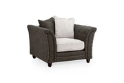 Bella Sofa Grey Armchair - 120CM 