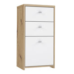 Best Chest Storage Cabinet 2 Drawers 1 Door in Artisan Oak/White 