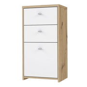 Best Chest Storage Cabinet 2 Drawers 1 Door in Artisan Oak/White 