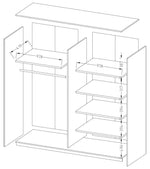 Beta Sliding Door Wardrobe 