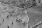 Bexley Chesterfield Sofa - Grey 3 Seater 