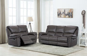 Boston Fabric Manuel Recliner Sofa Suite - Grey 3+2 Set