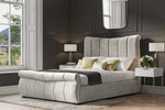 Bosworth Lt Grey Velvet King Size Bed 