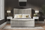Bosworth Lt Grey Velvet King Size Bed 