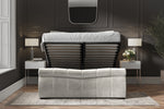 Bosworth Lt Grey Velvet King Size Bed 
