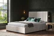 Bramcote Lt Grey Velvet King Size Bed 