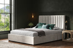 Bramcote Lt Grey Velvet Super King Size Bed 