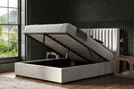 Bramcote Lt Grey Velvet Super King Size Bed 
