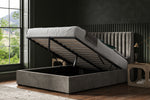 Bramcote Mid Grey Velvet Double Bed 