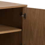 Brighton 3 Door Sideboard in Oak with Herringbone Effect 